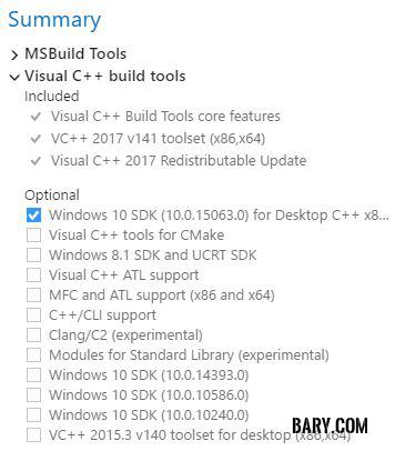 Visual C++ Build Tools